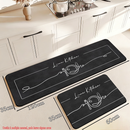 Kit 2 Tapetes Cozinha Antiderrapante Premium – Absorvente, Sofisticado e secagem rápida.