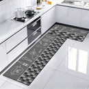 Kit 2 Tapetes de Cozinha - Borracha Antiderrapante, Super Absorvente e Secagem Rápida 120*34cm+60*34cm