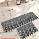 Kit 2 Tapetes Cozinha Antiderrapante Premium – Absorvente, Sofisticado e secagem rápida.