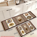 Kit 2 Tapetes Cozinha Antiderrapante Premium – Absorvente, Sofisticado e secagem rápida.