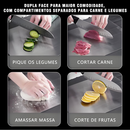49X60cm Tábua De Corte 316 Aço Inoxidável Antibacteriana À Prova De Mofo tábua de cozinha